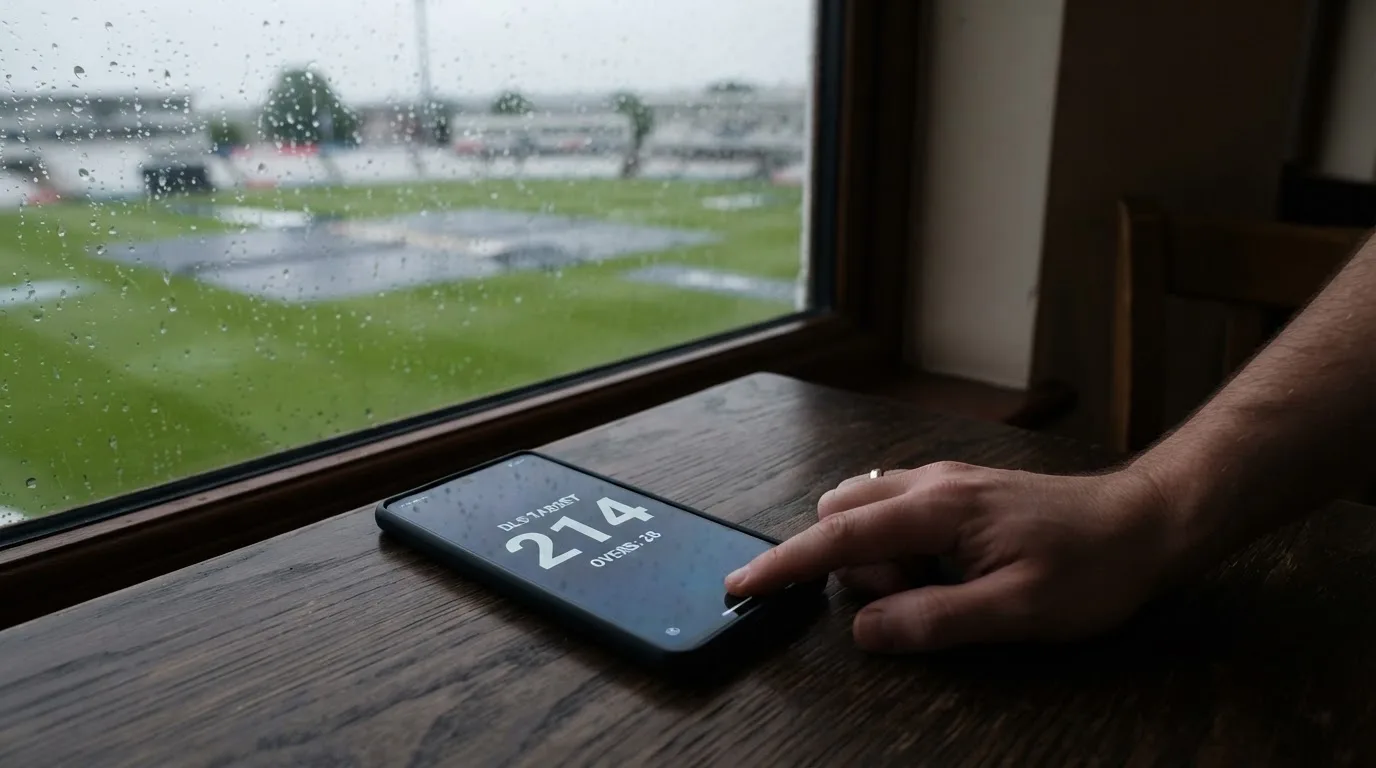 Een lege rechtszaal met houten banken in het ochtendlicht